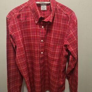 Red Plaid Men's Shirt